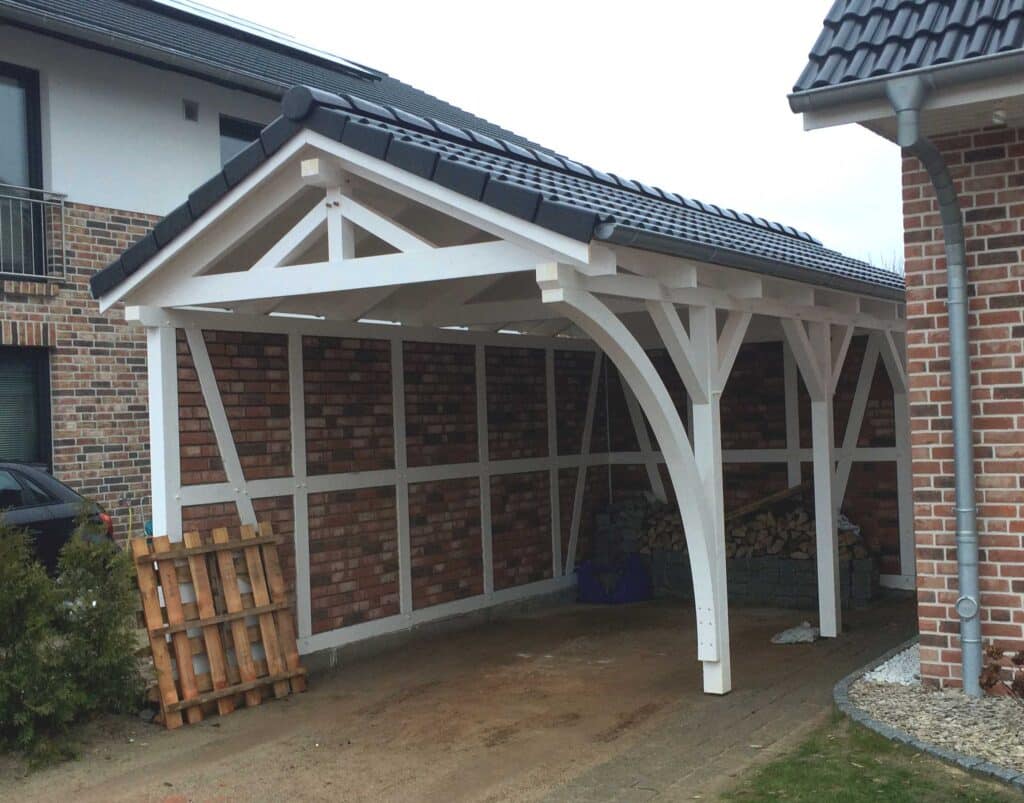 CPFachwerk_mit_Leimholzbogen Fachwerkcarport