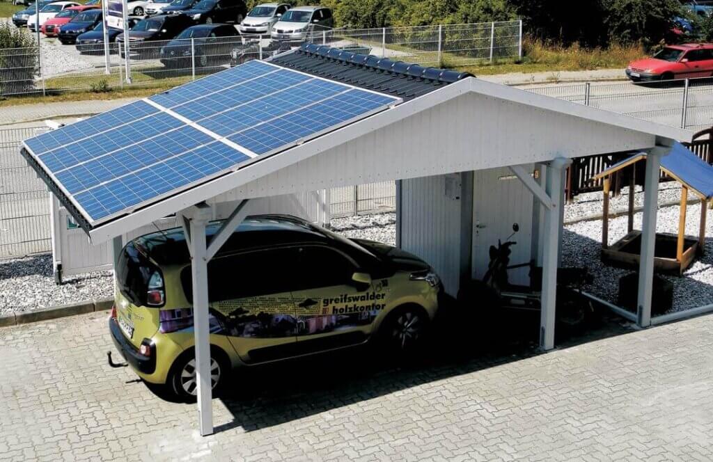 Solarcarport2 Carport nach Maß mit PV Anlage